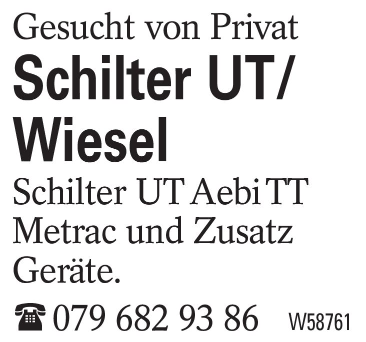 Schilter UT/Wiesel