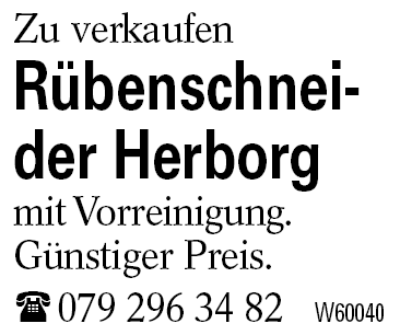 Rübenschneider Herborg