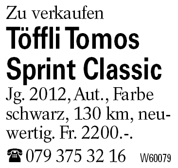 Töffli Tomos Sprint Classic