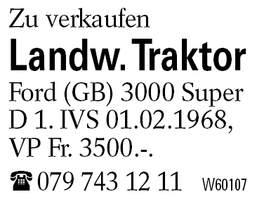 Landw. Traktor