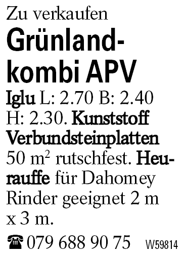 Grünland-          kombi APV