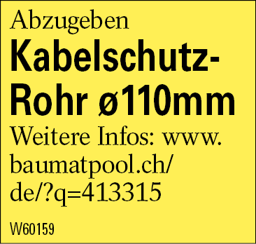 Kabelschutz- Rohr ø110mm