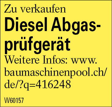 Diesel Abgasprüfgerät