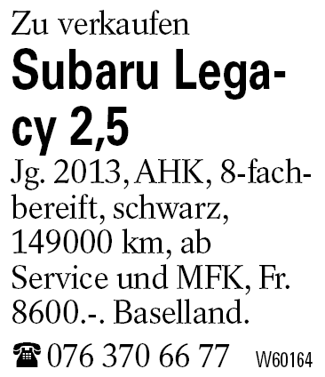 Subaru Legacy 2,5