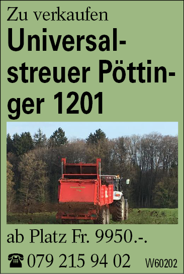 Universalstreuer Pöttinger 1201