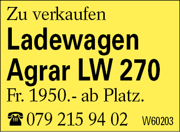 Ladewagen Agrar LW 270