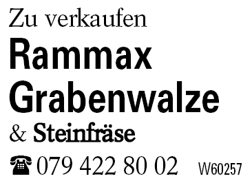 Rammax            Grabenwalze