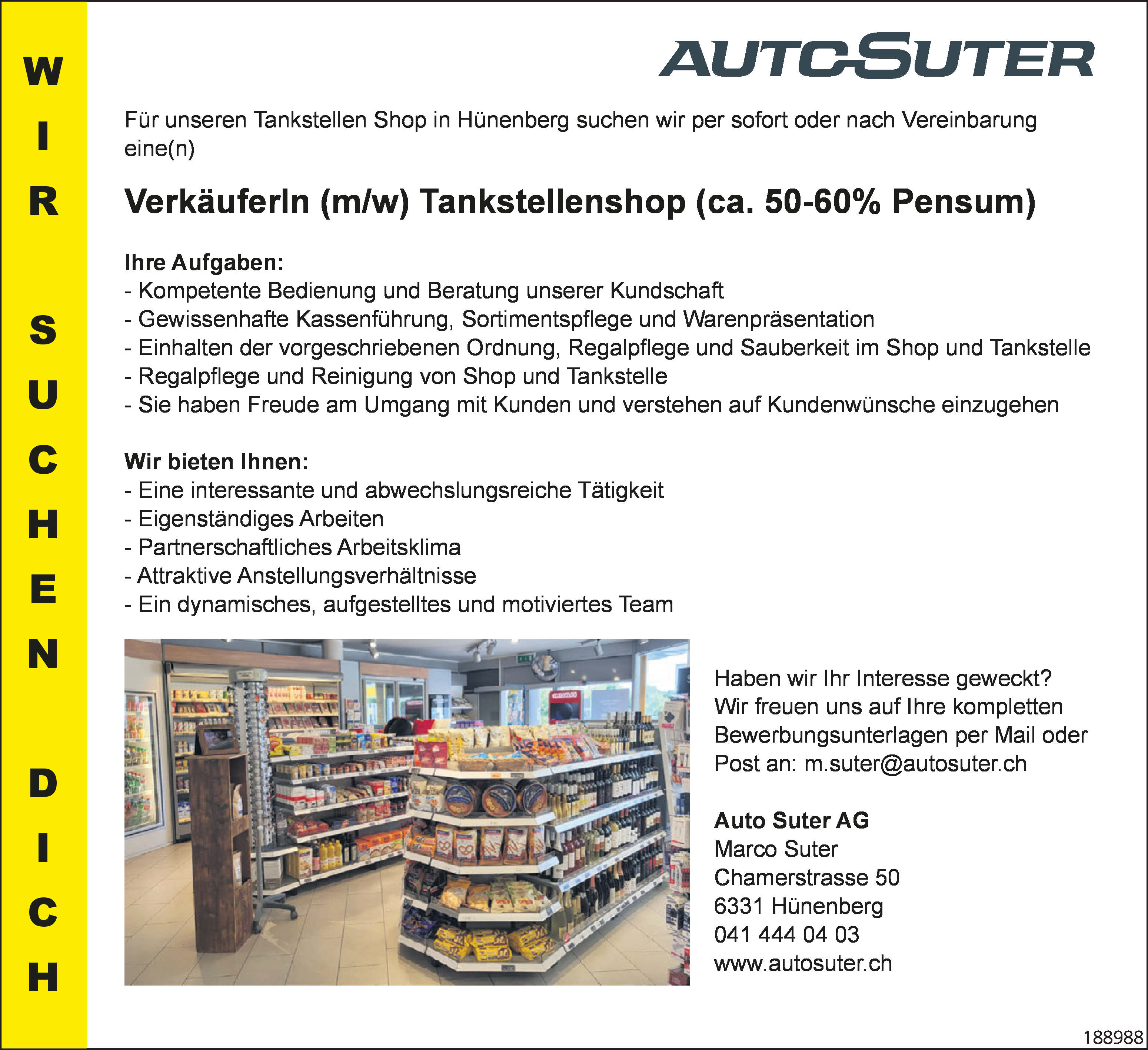 Verkäuferin Tankstellenshop