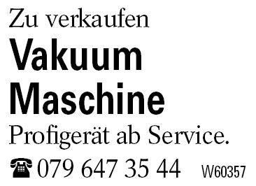 Vakuum      Maschine