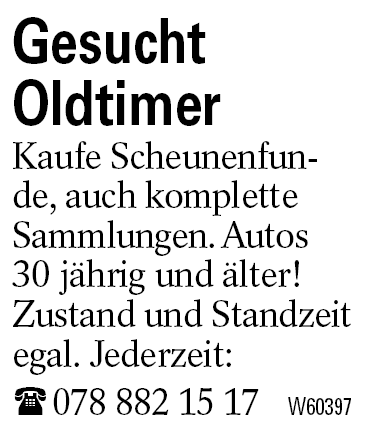 Gesucht        Oldtimer