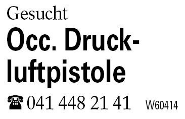 Occ. Druckluftpistole