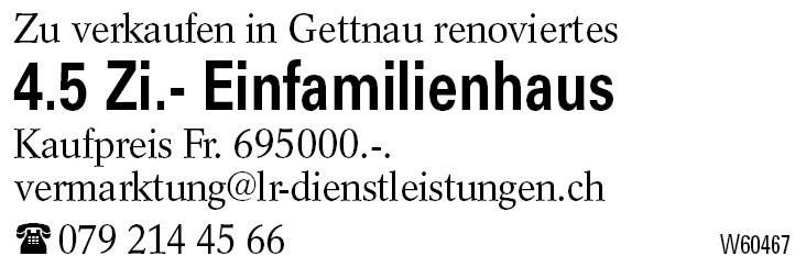 4.5 Zi.- Einfamilienhaus