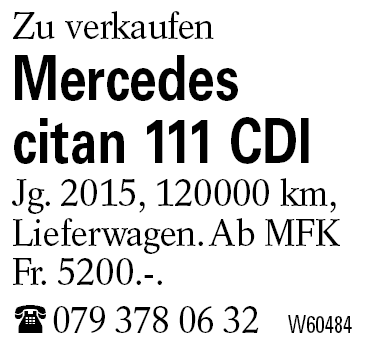 Mercedes citan 111 CDI