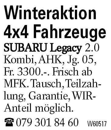 Winteraktion 4x4 Fahrzeuge