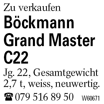 Böckmann Grand Master C22