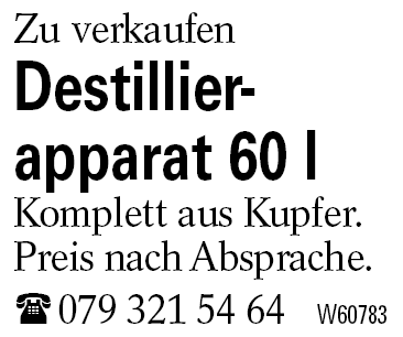 Destillier-    apparat 60 l