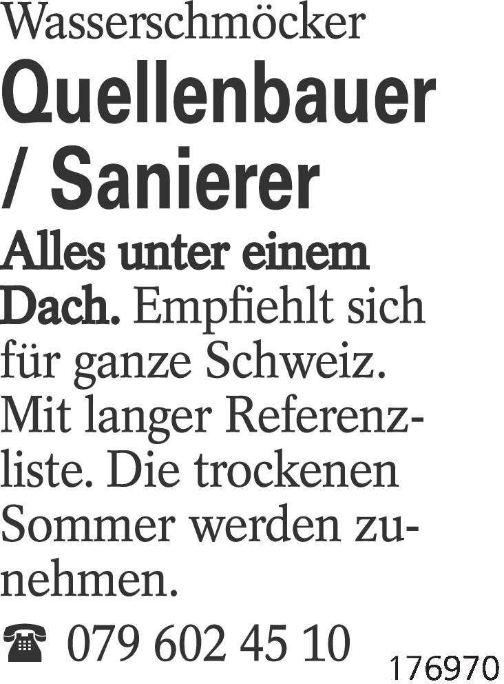 Quellenbauer / Sanierer