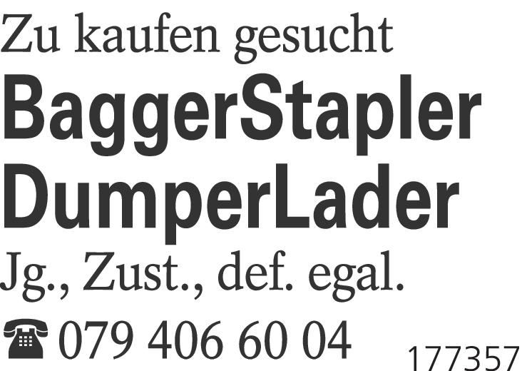 Baggerstapler, DumperLader