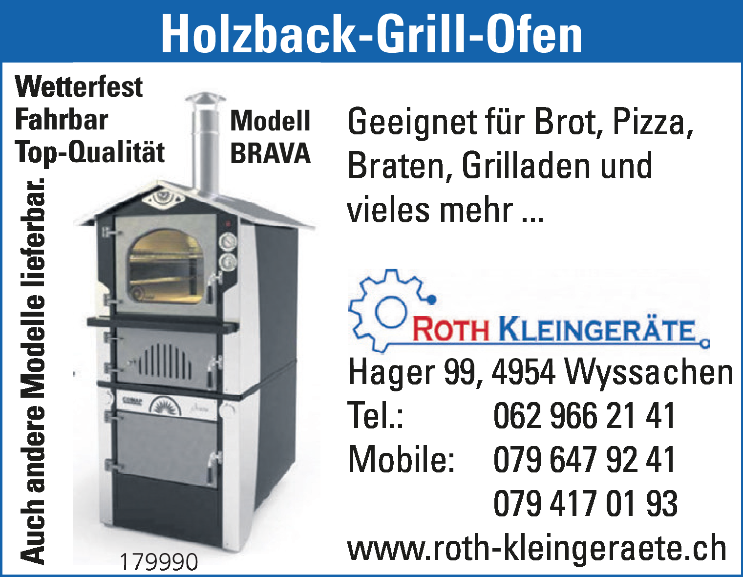 Holzback-Grill-Ofen
