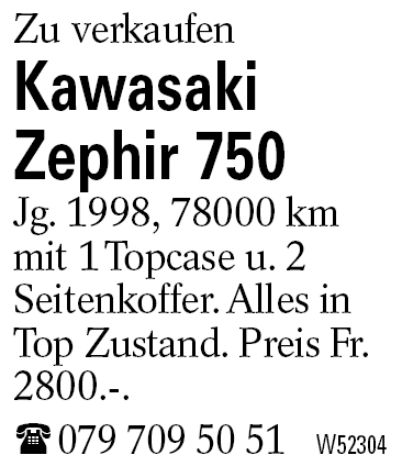 Kawasaki Zephir 750