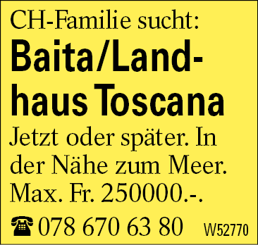 Baita/Landhaus Toscana