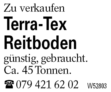 Terra-Tex      Reitboden