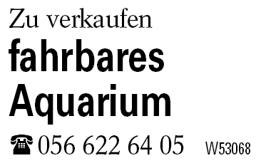 fahrbares Aquarium