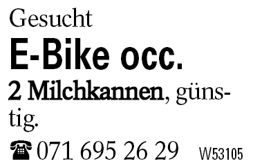 E-Bike occ.