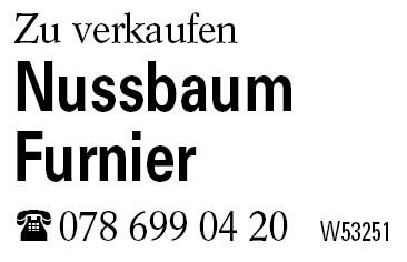 Nussbaum Furnier