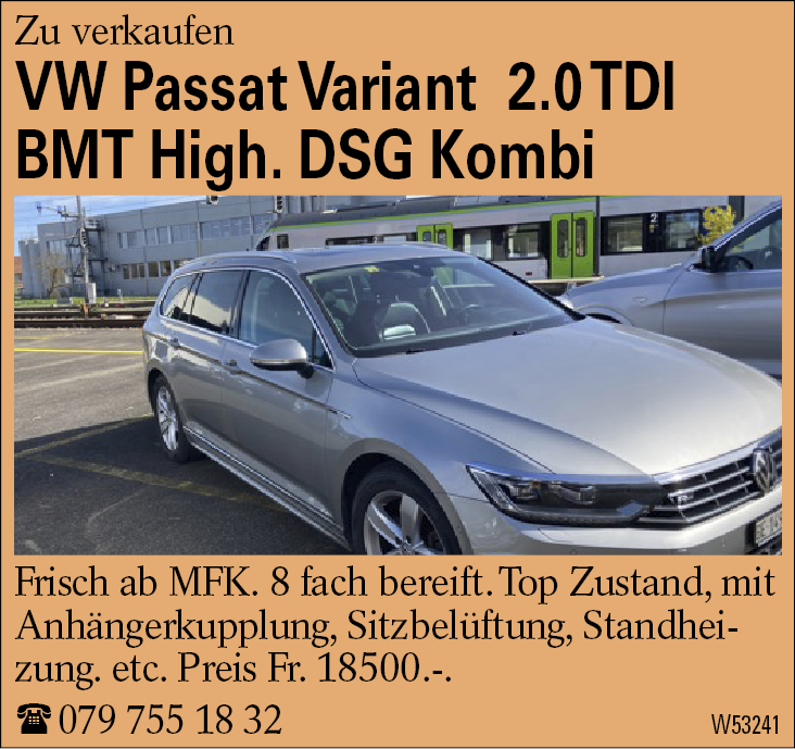 VW Passat Variant  2.0 TDI BMT High. DSG Kombi