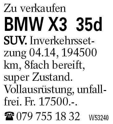 BMW X3  35d