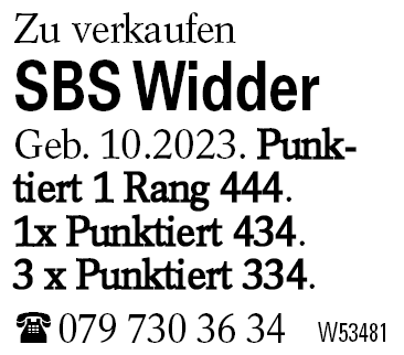 SBS Widder
