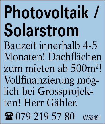 Photovoltaik / Solarstrom
