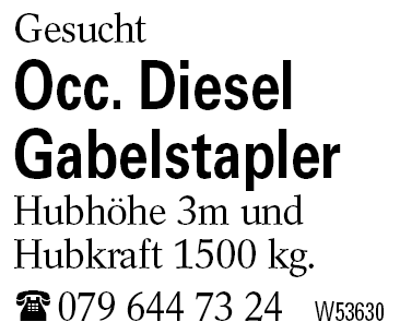 Occ. Diesel Gabelstapler