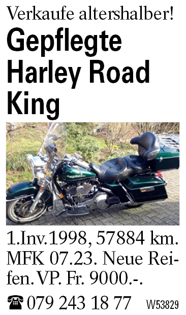 Gepflegte Harley Road King