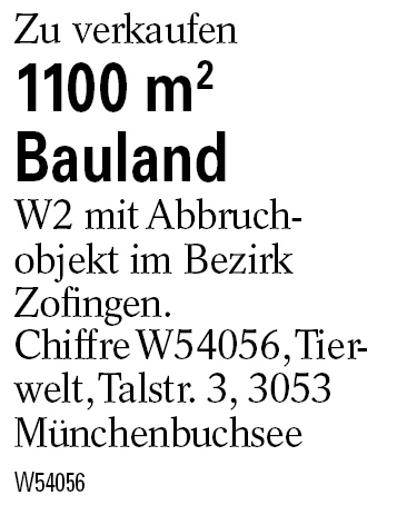 1100 m2          Bauland