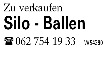 Silo - Ballen
